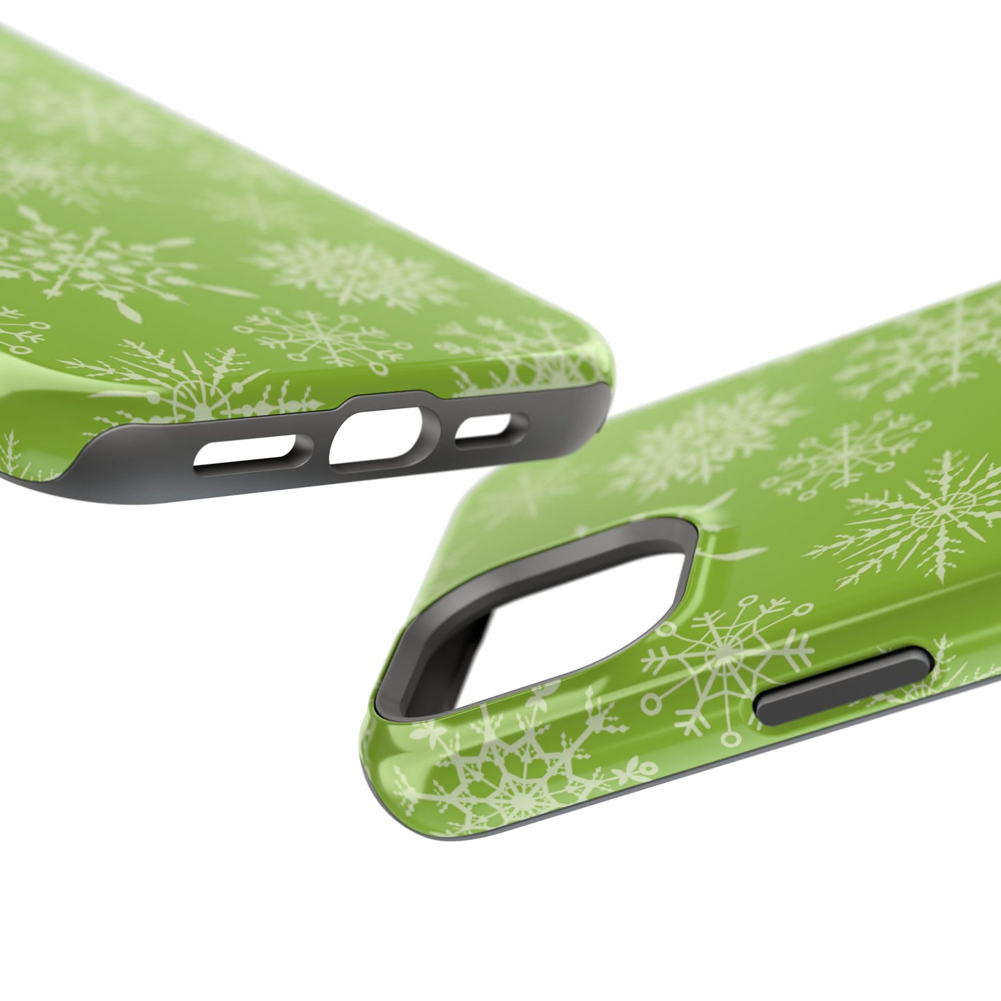 Green Snowflake Pattern – MagSafe iPhone Series Case