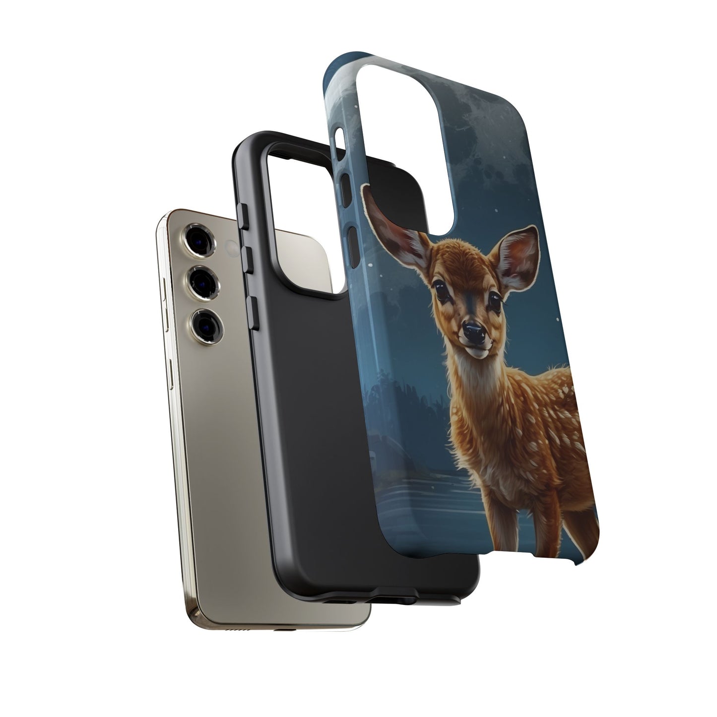 Samsung Galaxy Case – Enchanted Fawn Under the Moonlit Sky