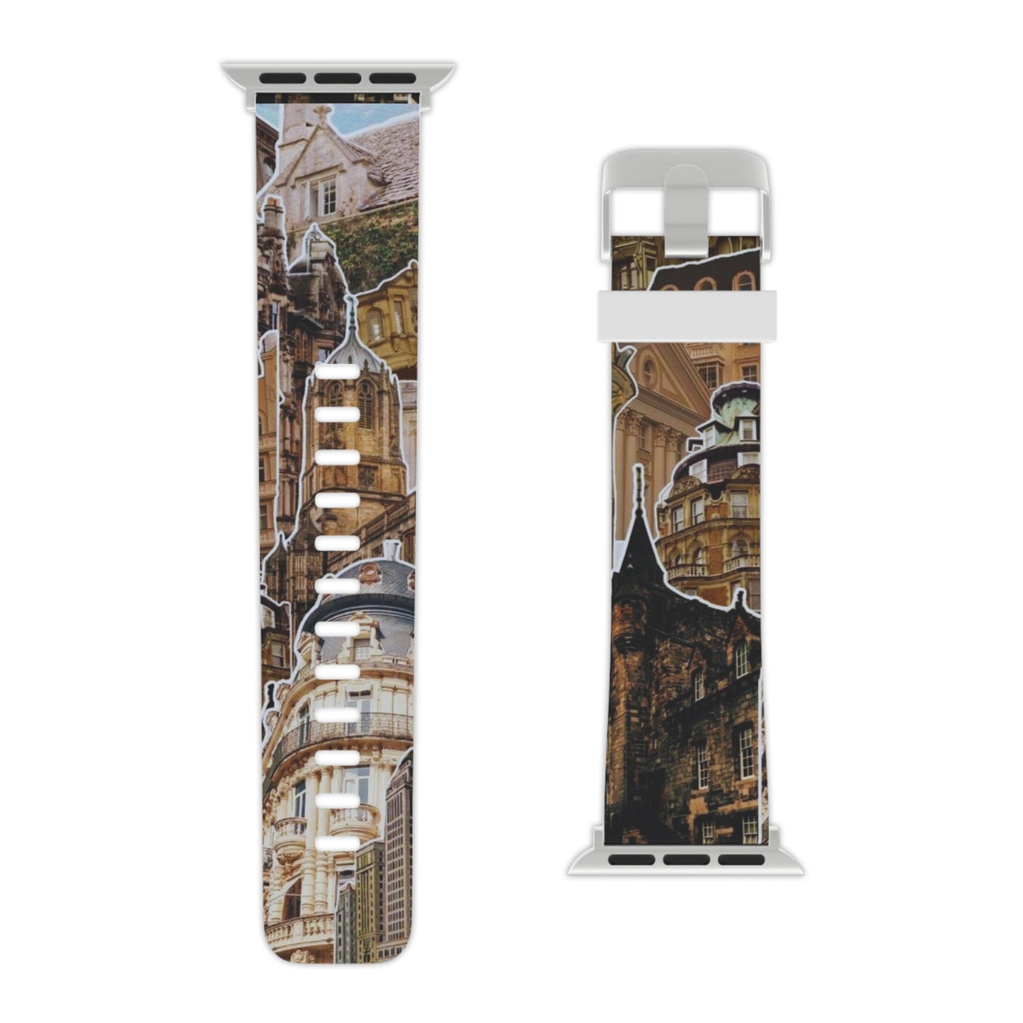 Vintage Architectural Collage Apple Watch Band