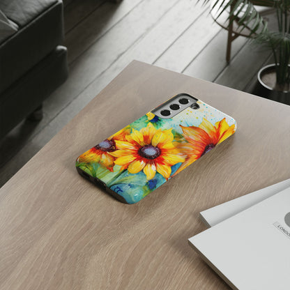 Watercolor Sunflower Splash - Samsung Galaxy Series Case