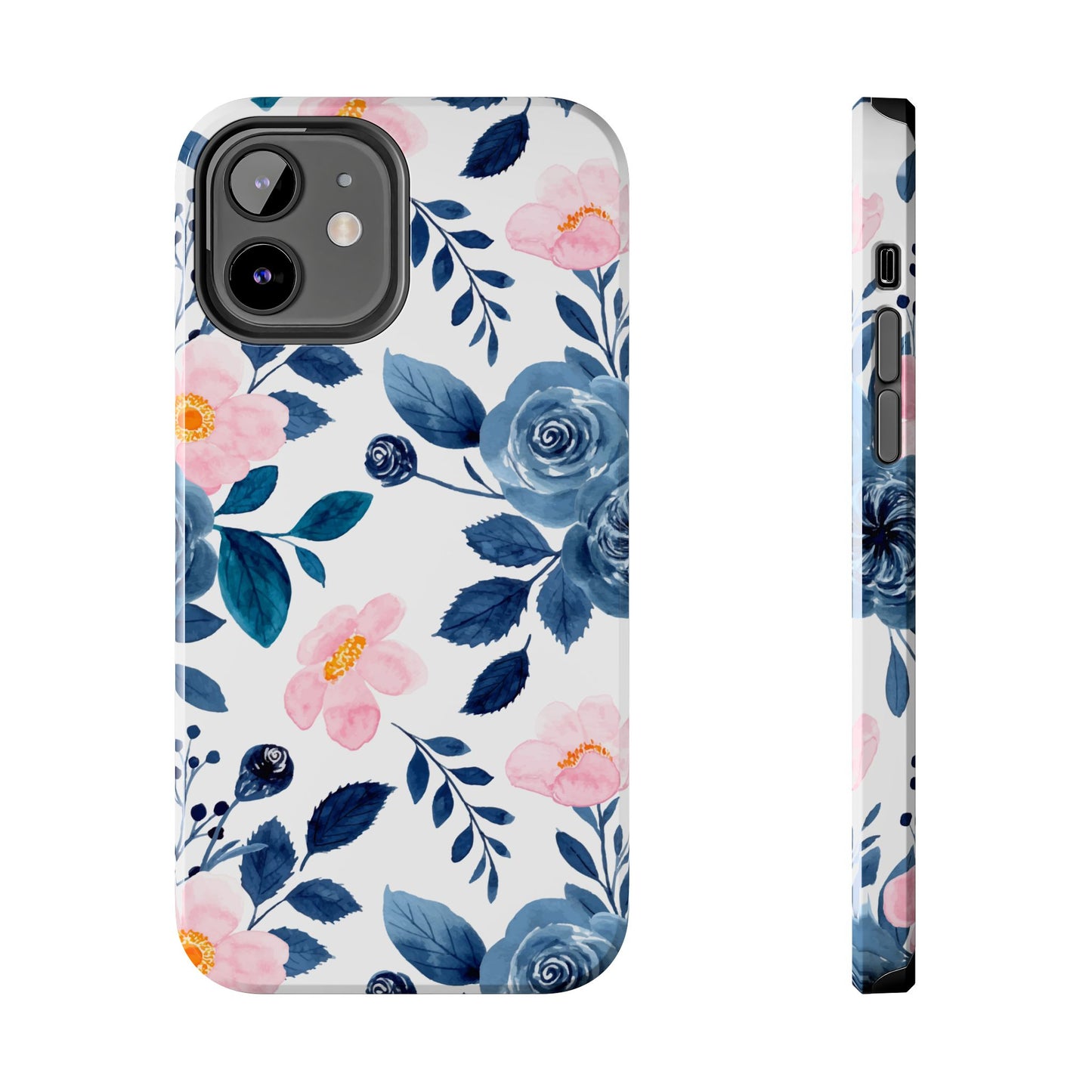 Pastel Garden Charm – iPhone Series Case with Watercolor Flowers