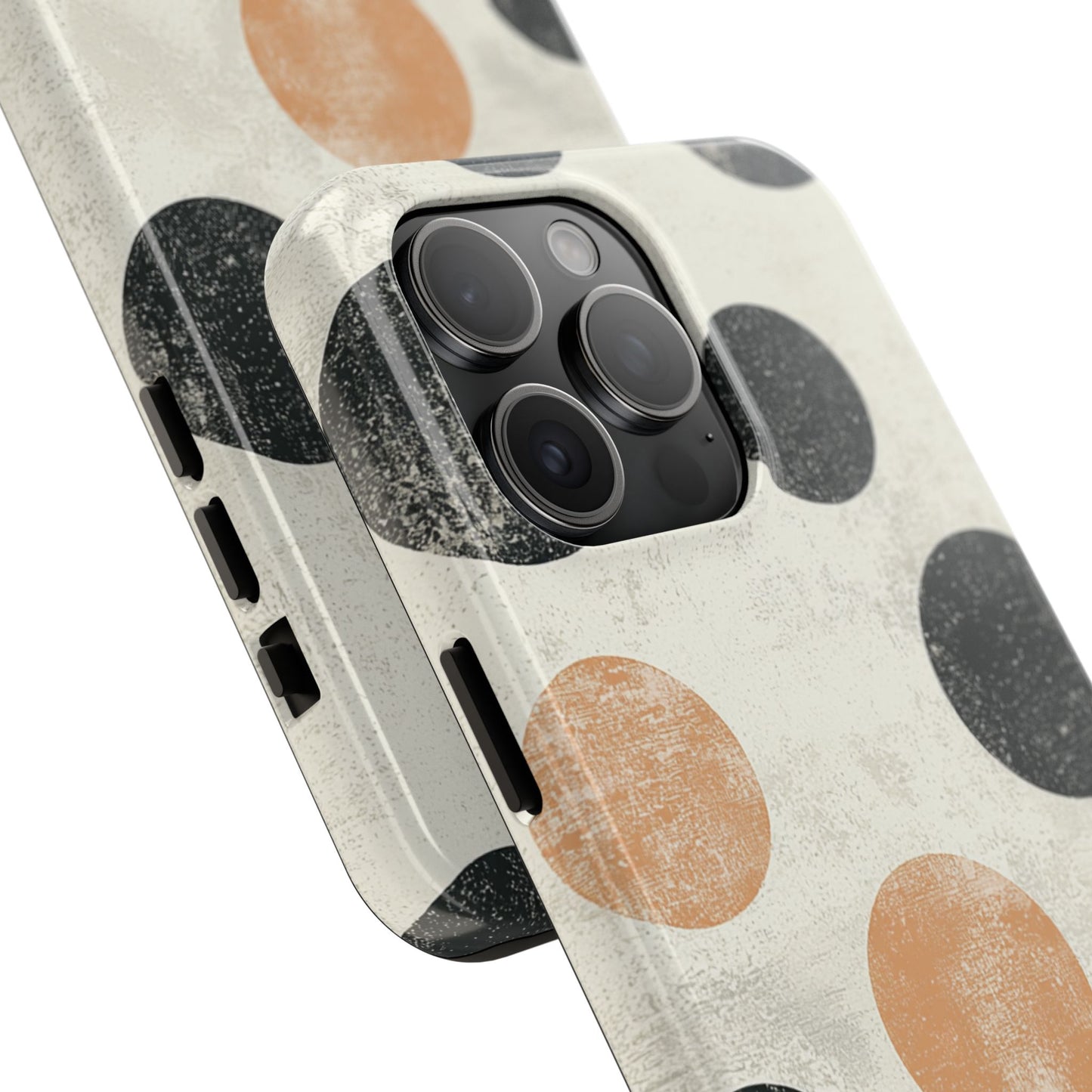 Vintage Polka Dot iPhone Case - Retro Abstract Protective Cover