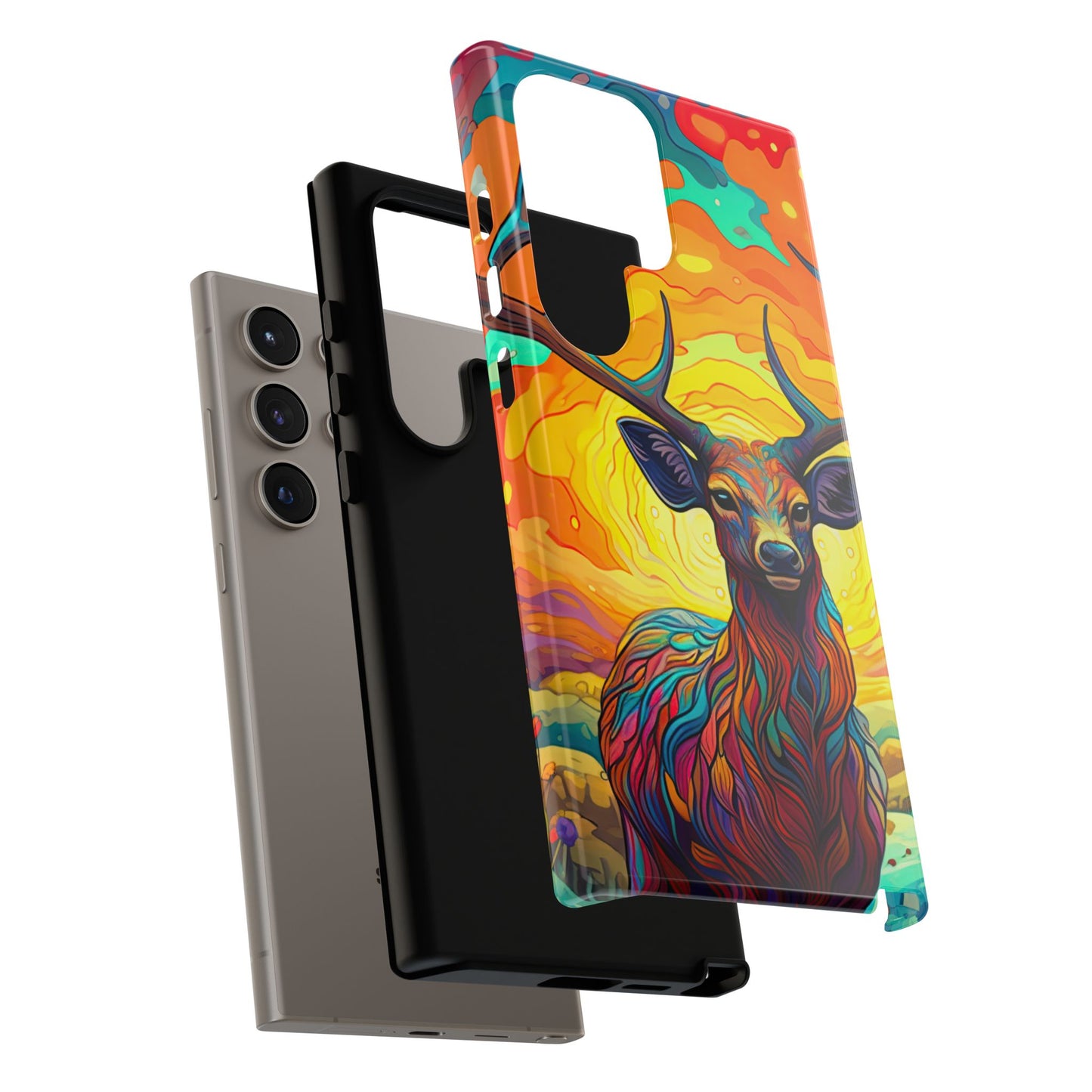 Vibrant Stag in Bloom – Samsung Galaxy Case