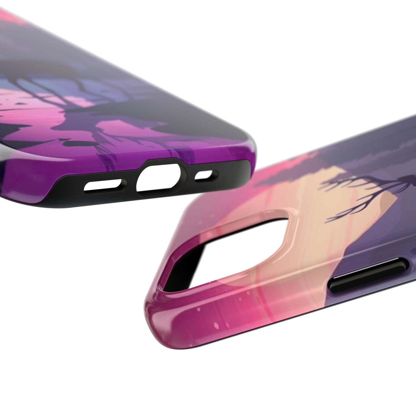 Twilight Elegance: Stag Reflection – iPhone Case