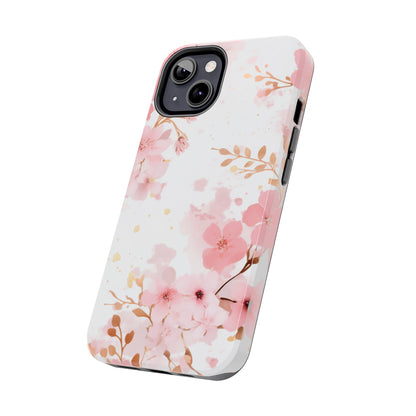 Soft Pink Cherry Blossom iPhone Case – Elegant Floral Design