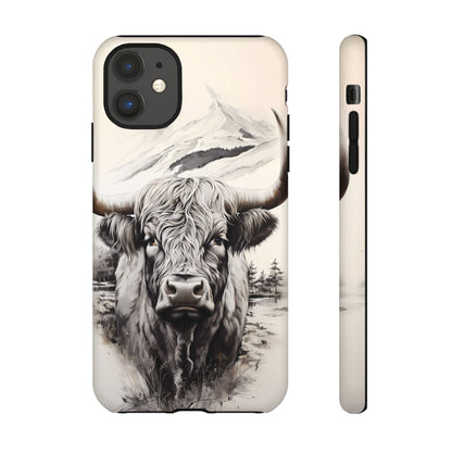 Western Highland Cow Case | Durable Farmhouse Design