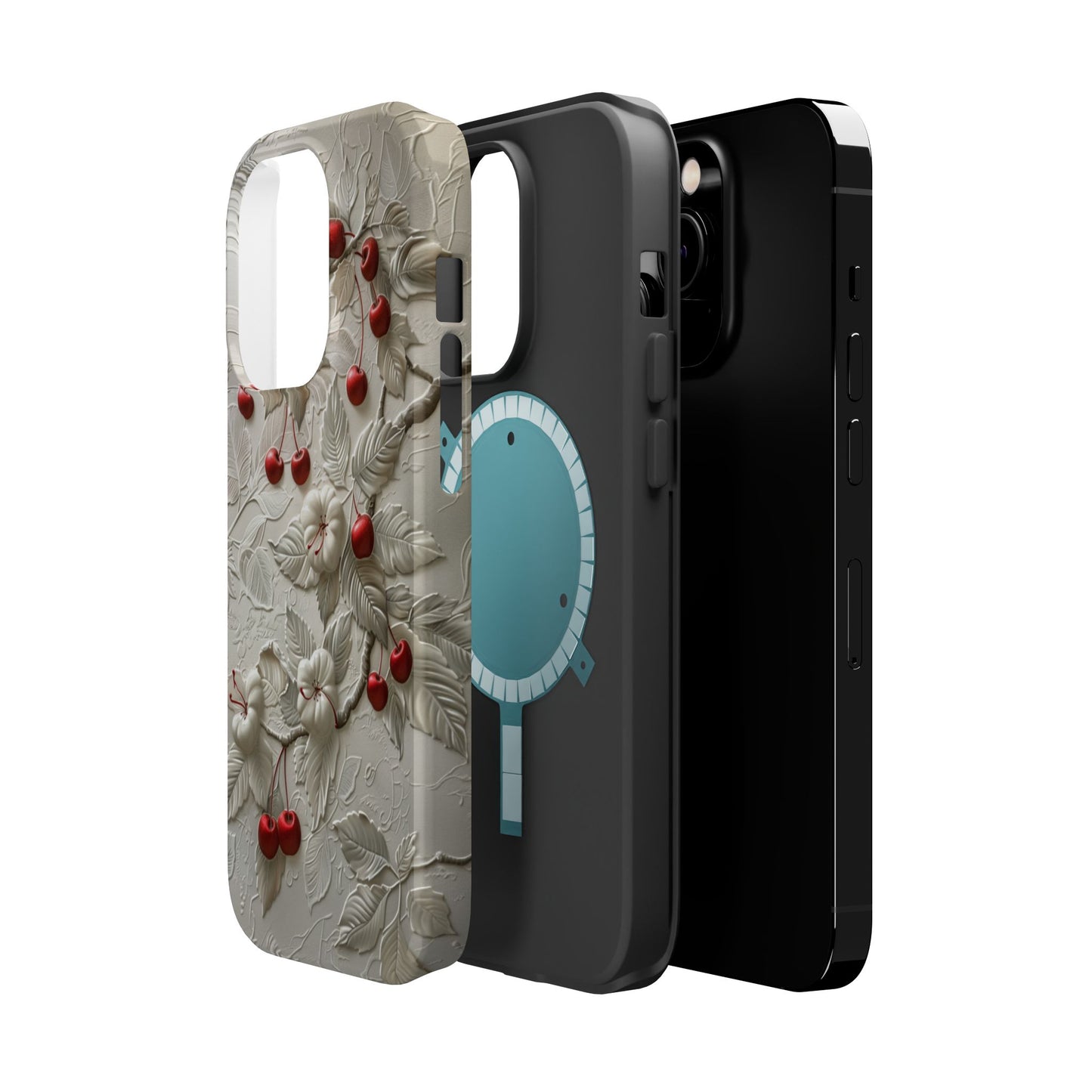 Unleash Your Inner Goddess With Our Athenian Elegance Cherry Marble Phone Case | A Blend of Classic Art and Modern Tech | Cute Cherries | Stone