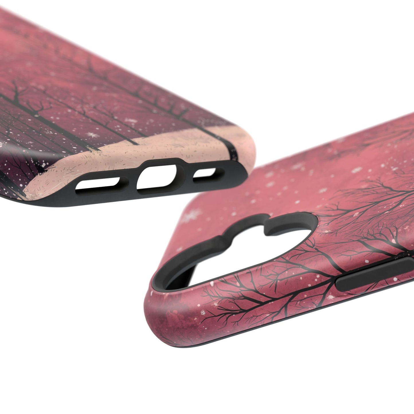 Pink Winter Twilight Forest - MagSafe iPhone Series Case