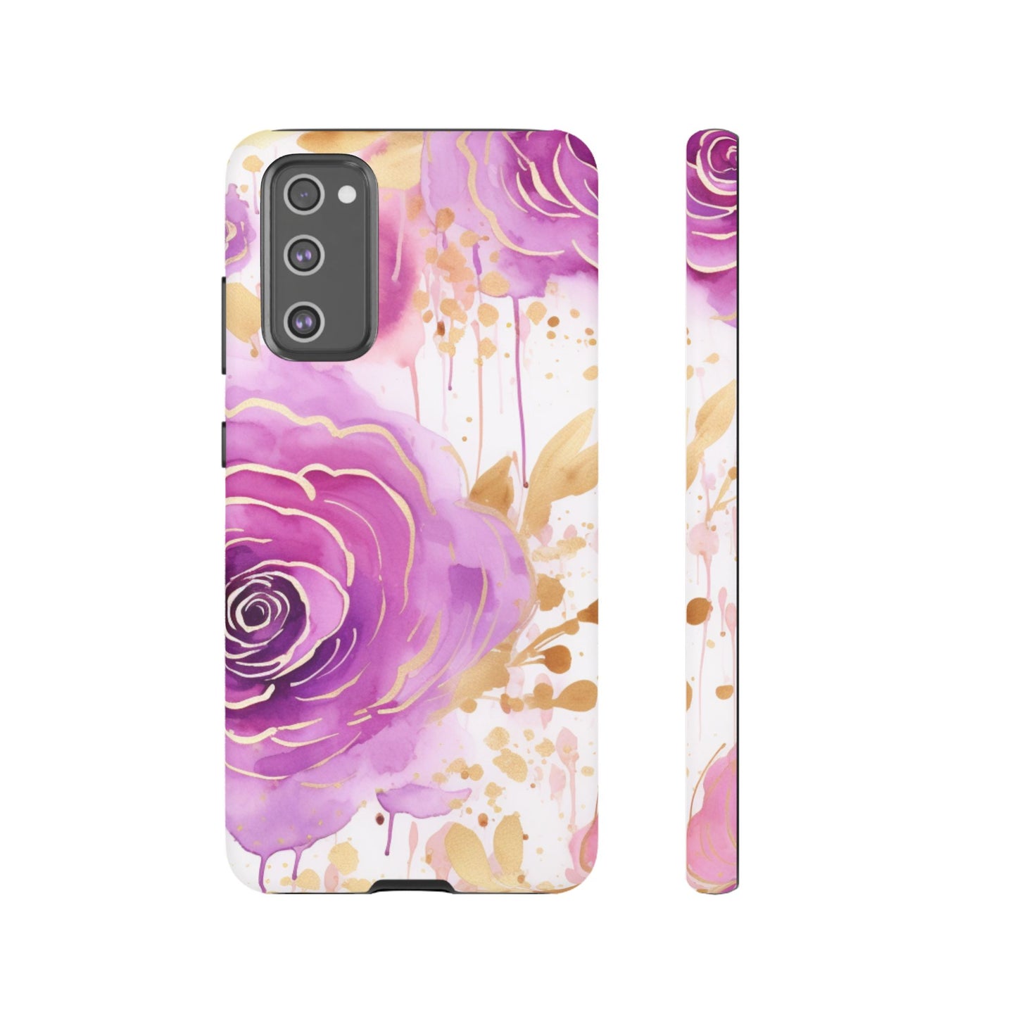 Radiant Purple & Gold Floral - Samsung Galaxy Series Case