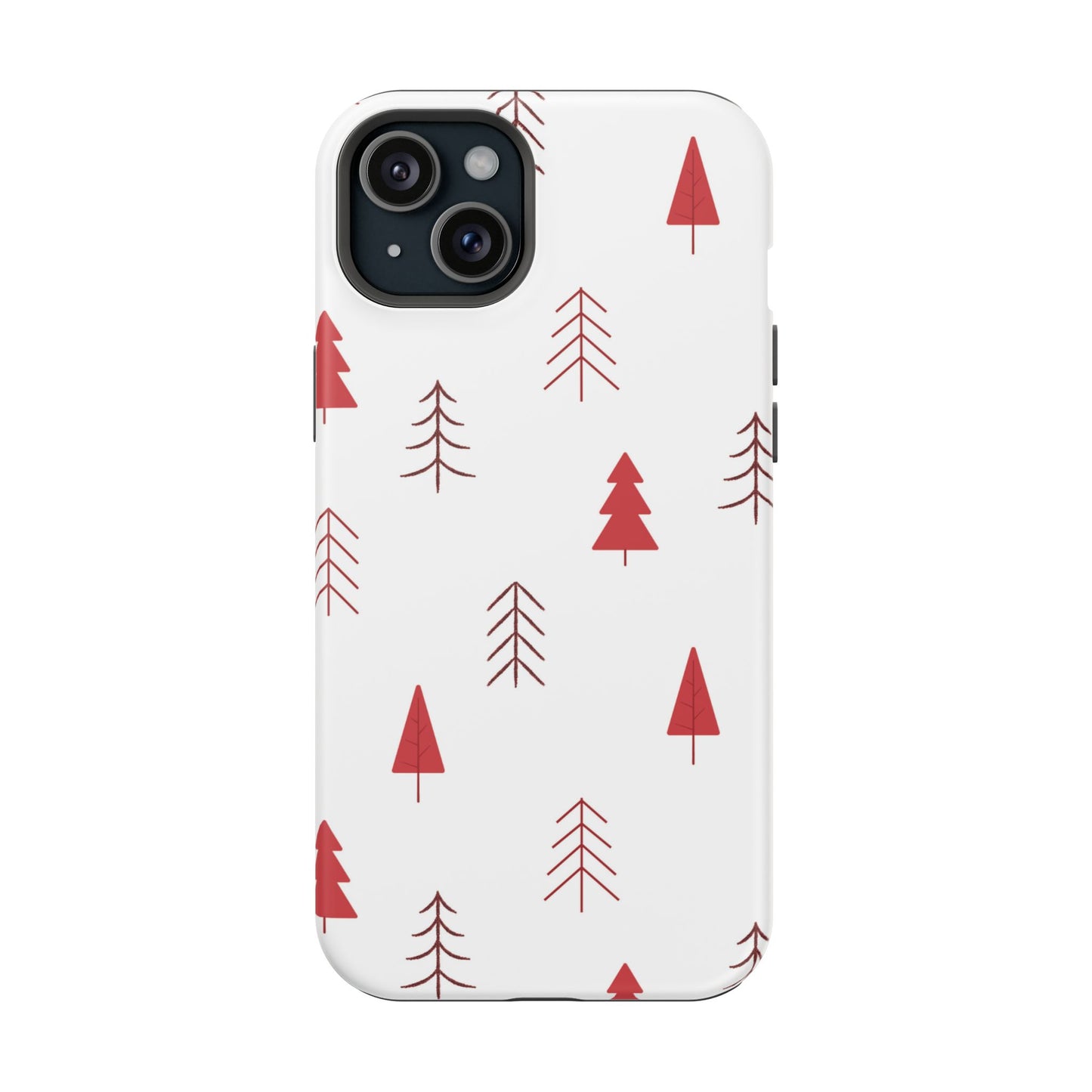 Scandi Red Pine Trees - MagSafe iPhone Series Case