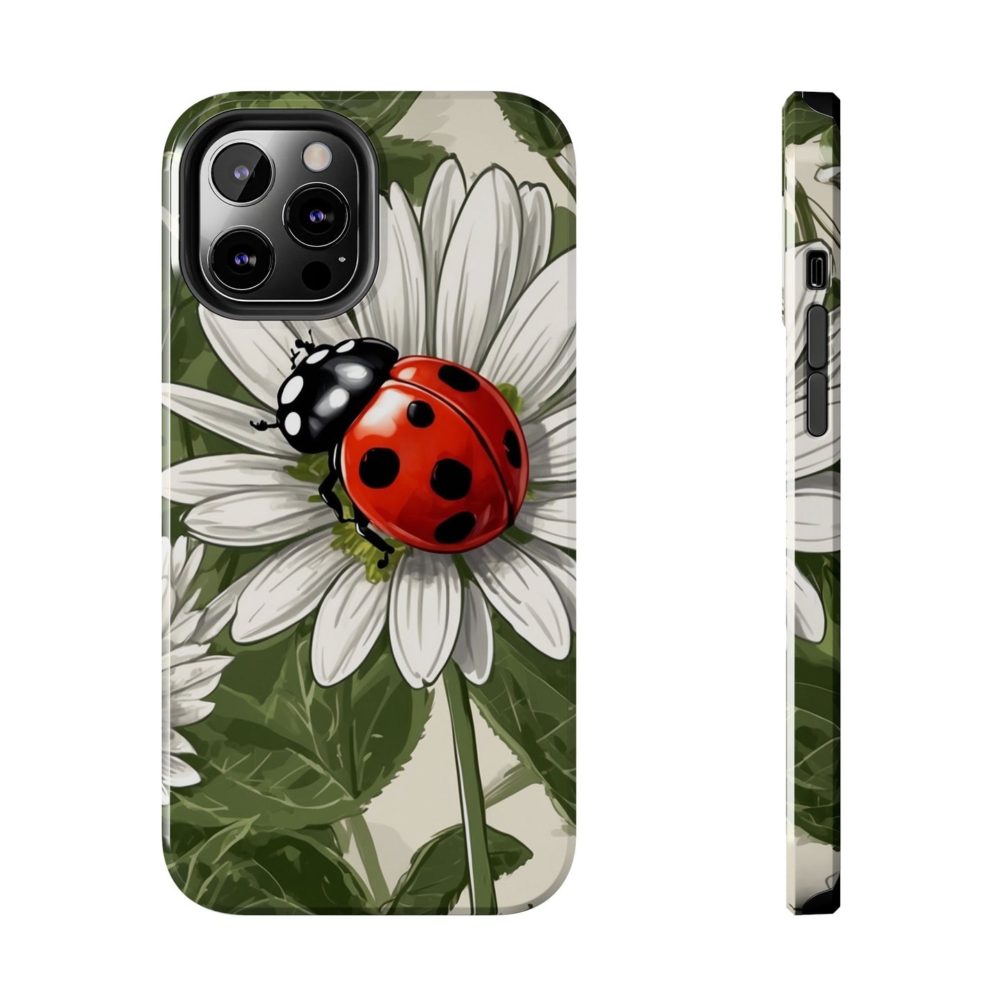 Ladybug & Daisy Garden Charm - iPhone Series Case