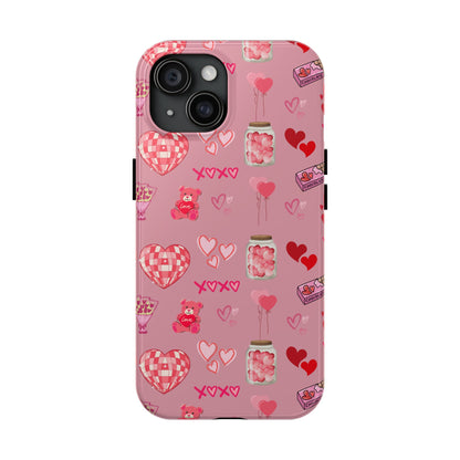 Pink Valentine Love Collage – iPhone Case