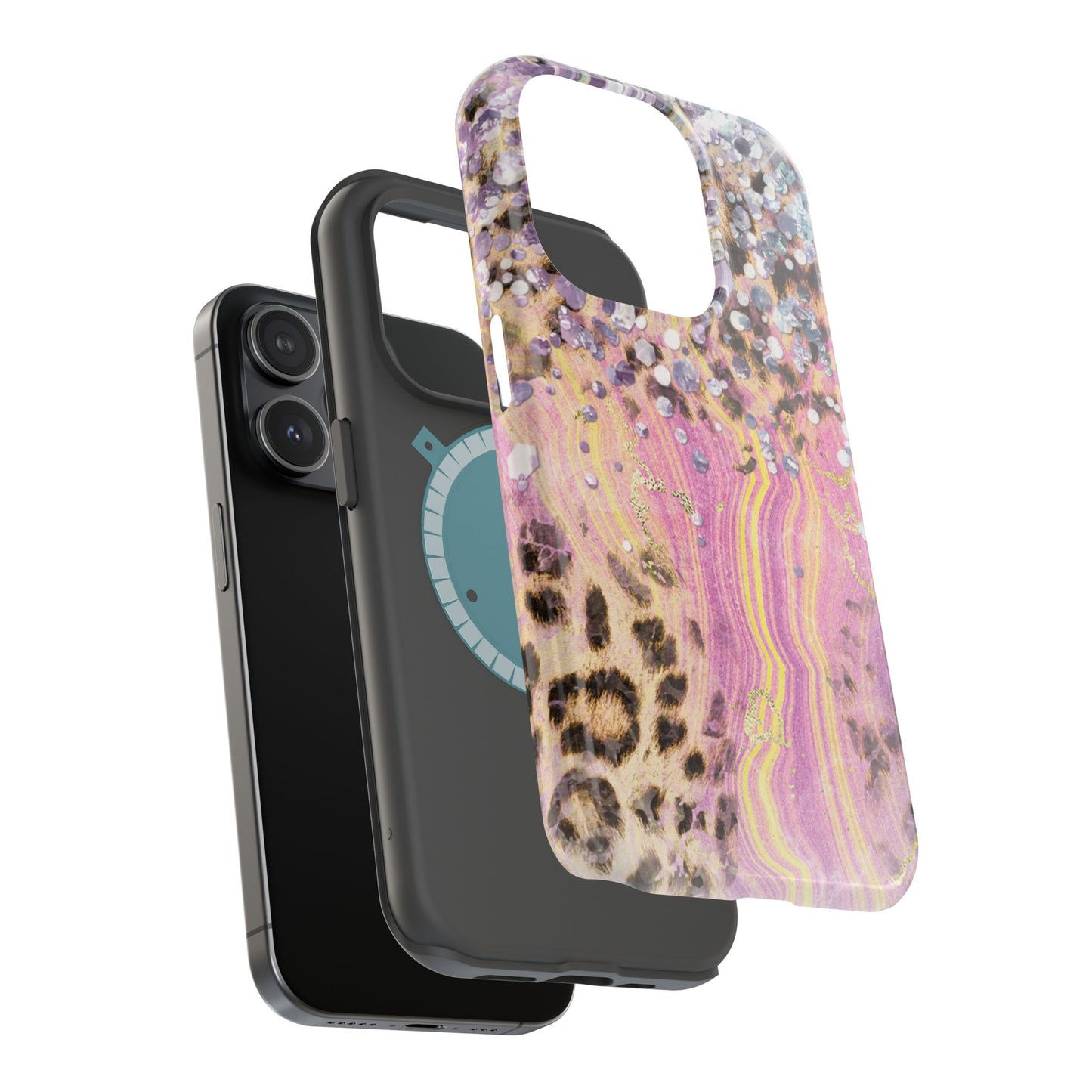 Glitter Glam Leopard – Magsafe iPhone Series Case