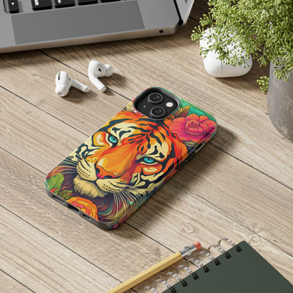 Fierce Rainbow Tiger Art - iPhone Series Case