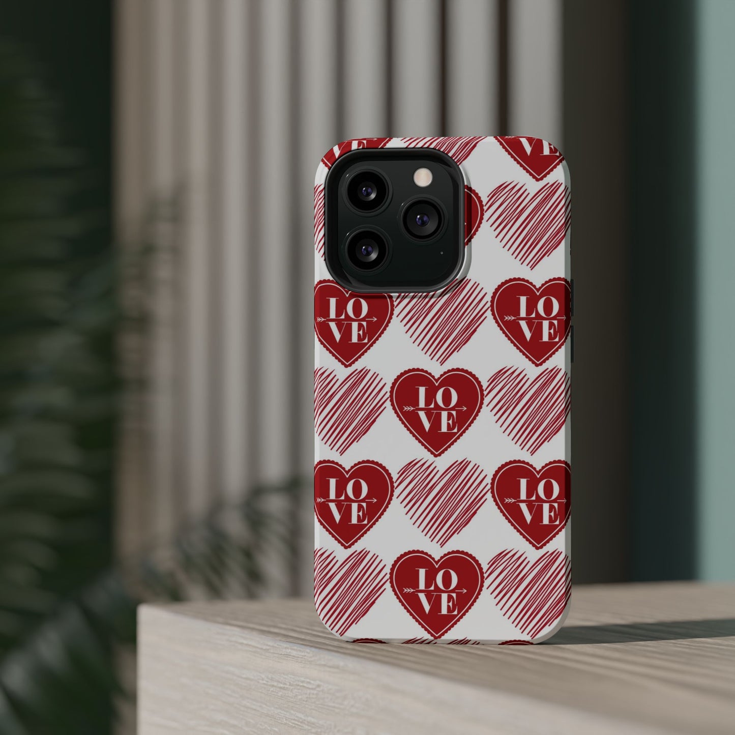 Red Love Heart Pattern – MagSafe