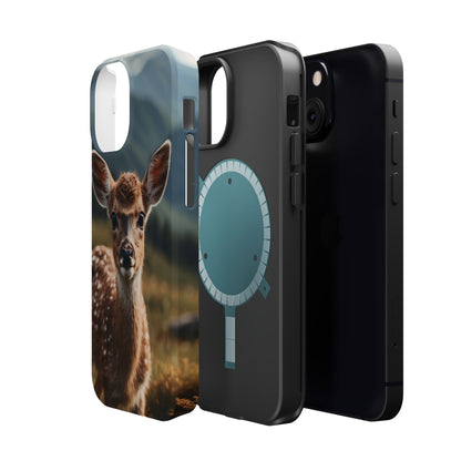 Gentle Fawn in Mountain Meadows MagSafe iPhone Case