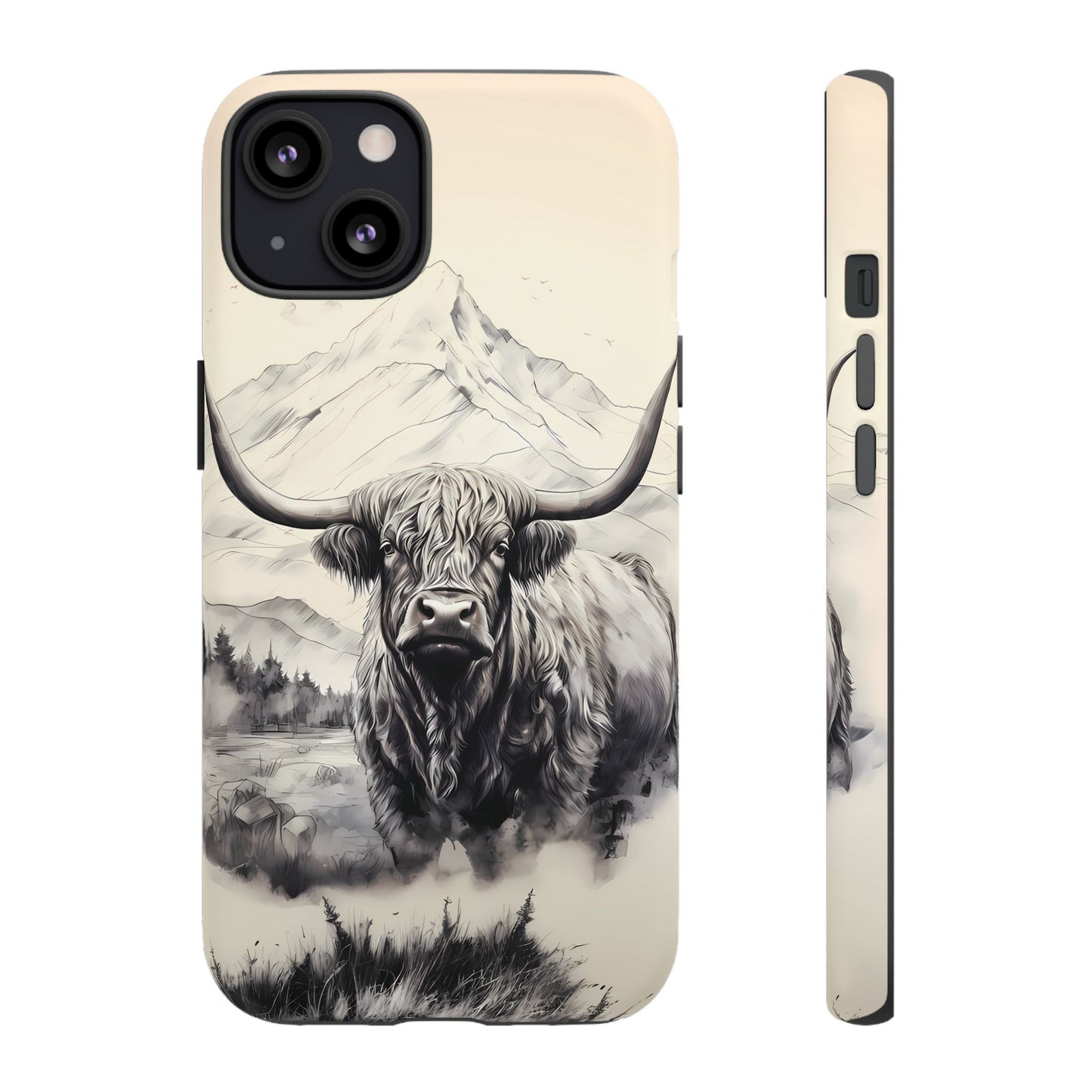 Highland Cow Western iPhone Case