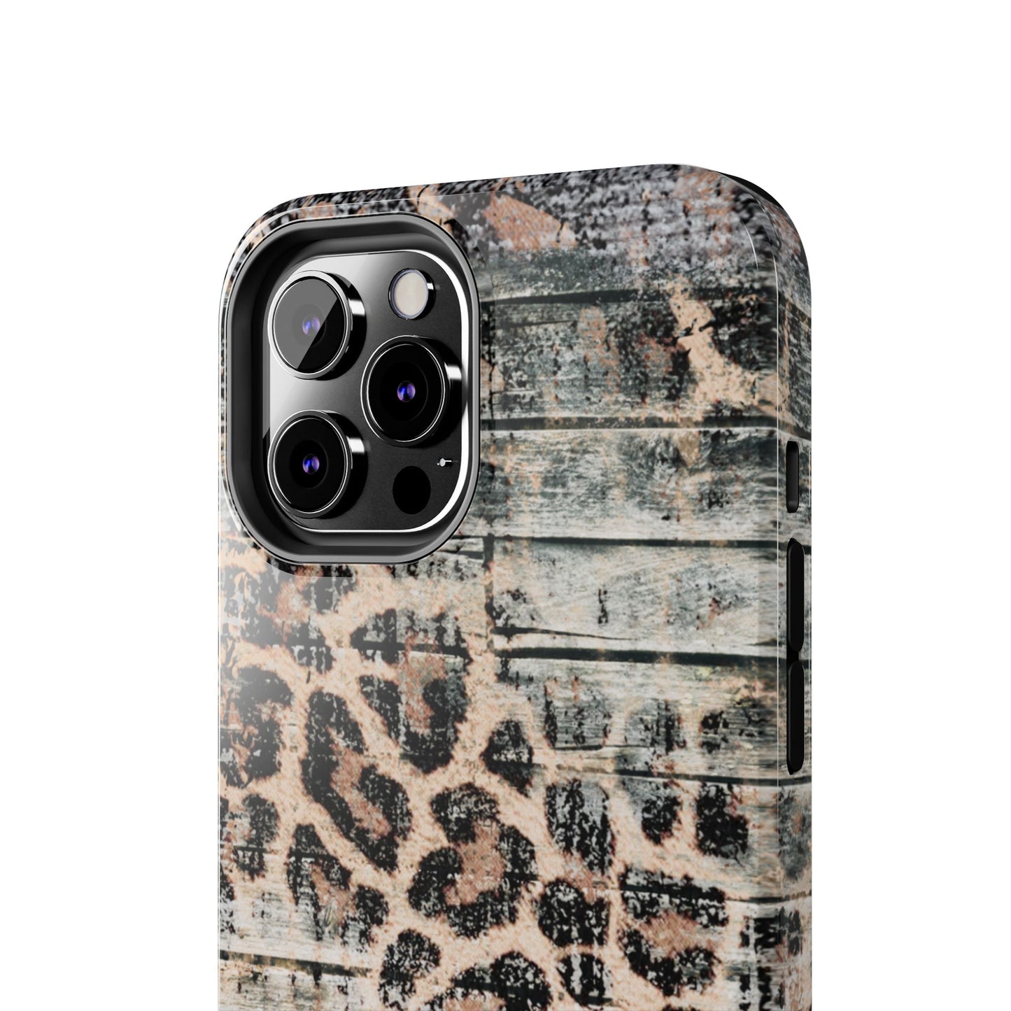 Rustic Leopard Wood Print - iPhone Series Case