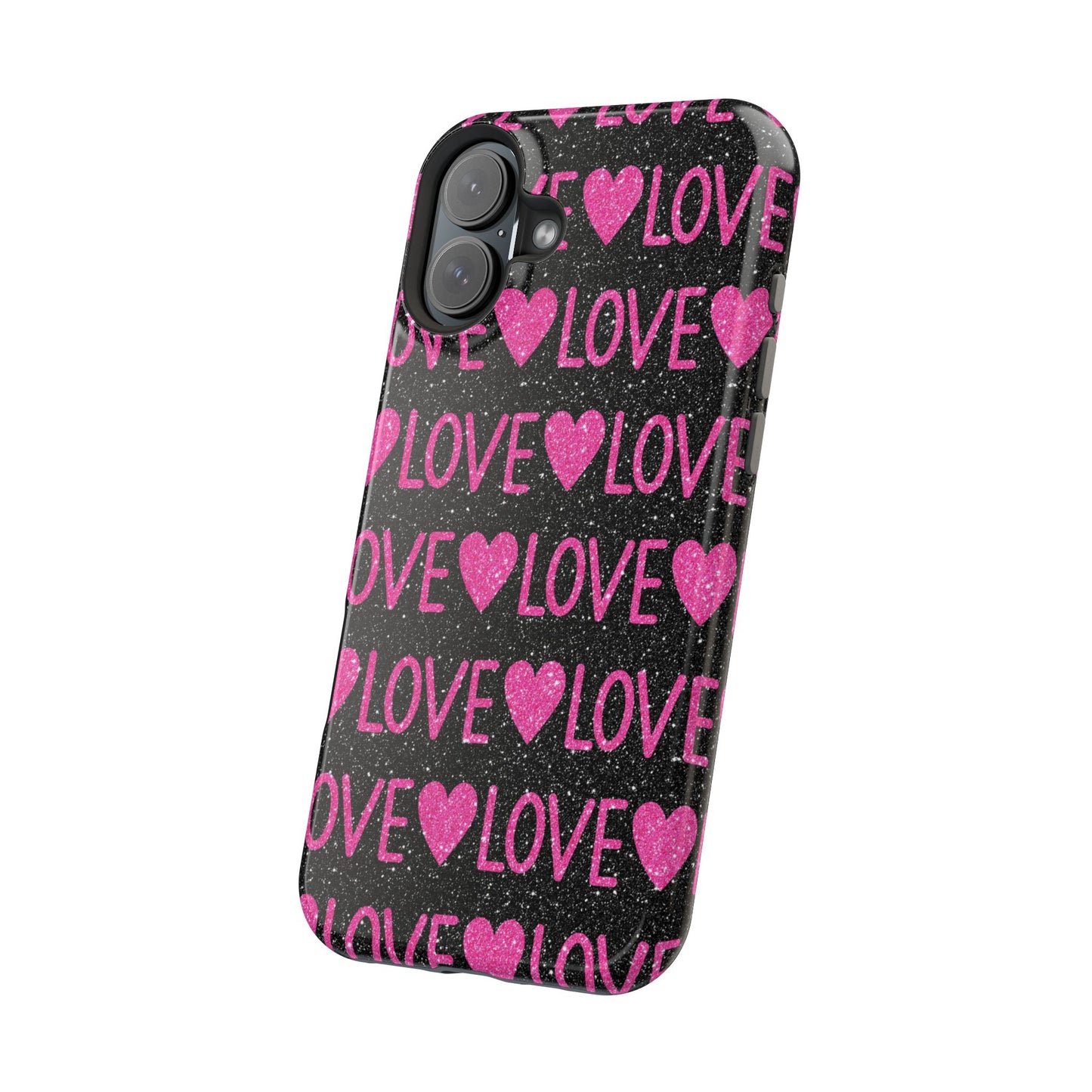 Pink Glitter Love MagSafe Case