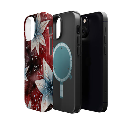 Winter Bloom Poinsettia – MagSafe iPhone Case