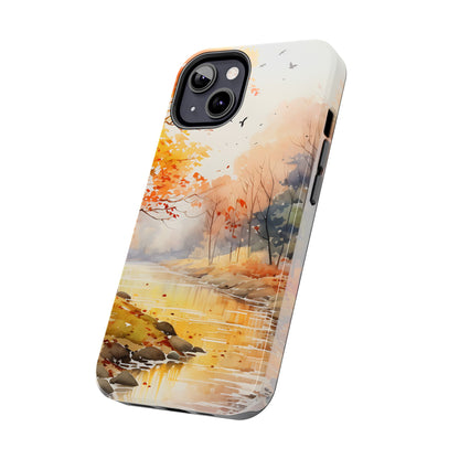 Autumn River Serenity – iPhone Case