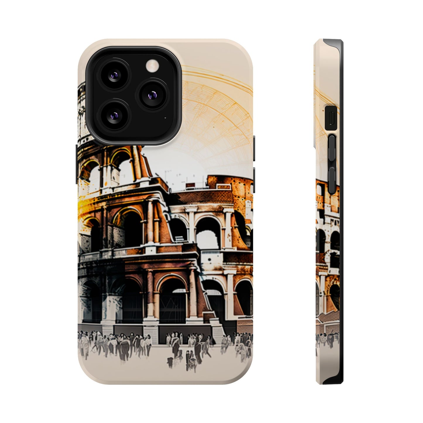 Rome Colosseum MagSafe iPhone Case - Italian Landmark with Wireless Charging Compatibility