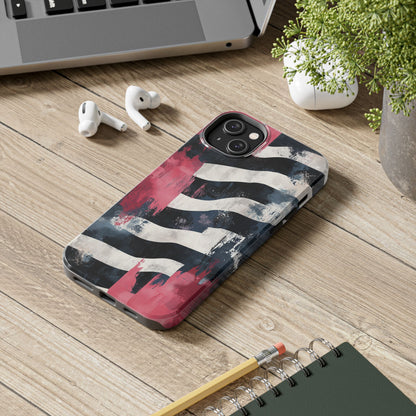 Blood Zebra iPhone Case – Bold Red & Black Pattern