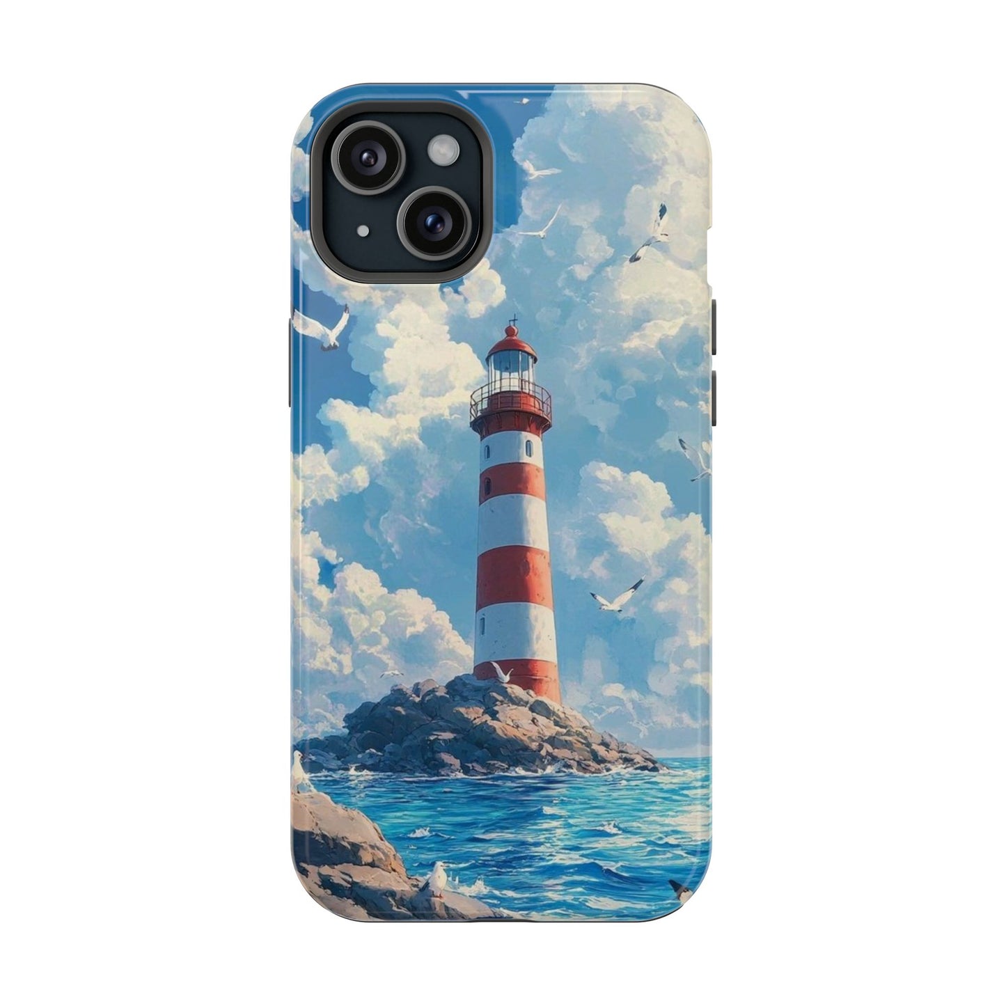 Iphone Case - Majestic Lighthouse Scene Design