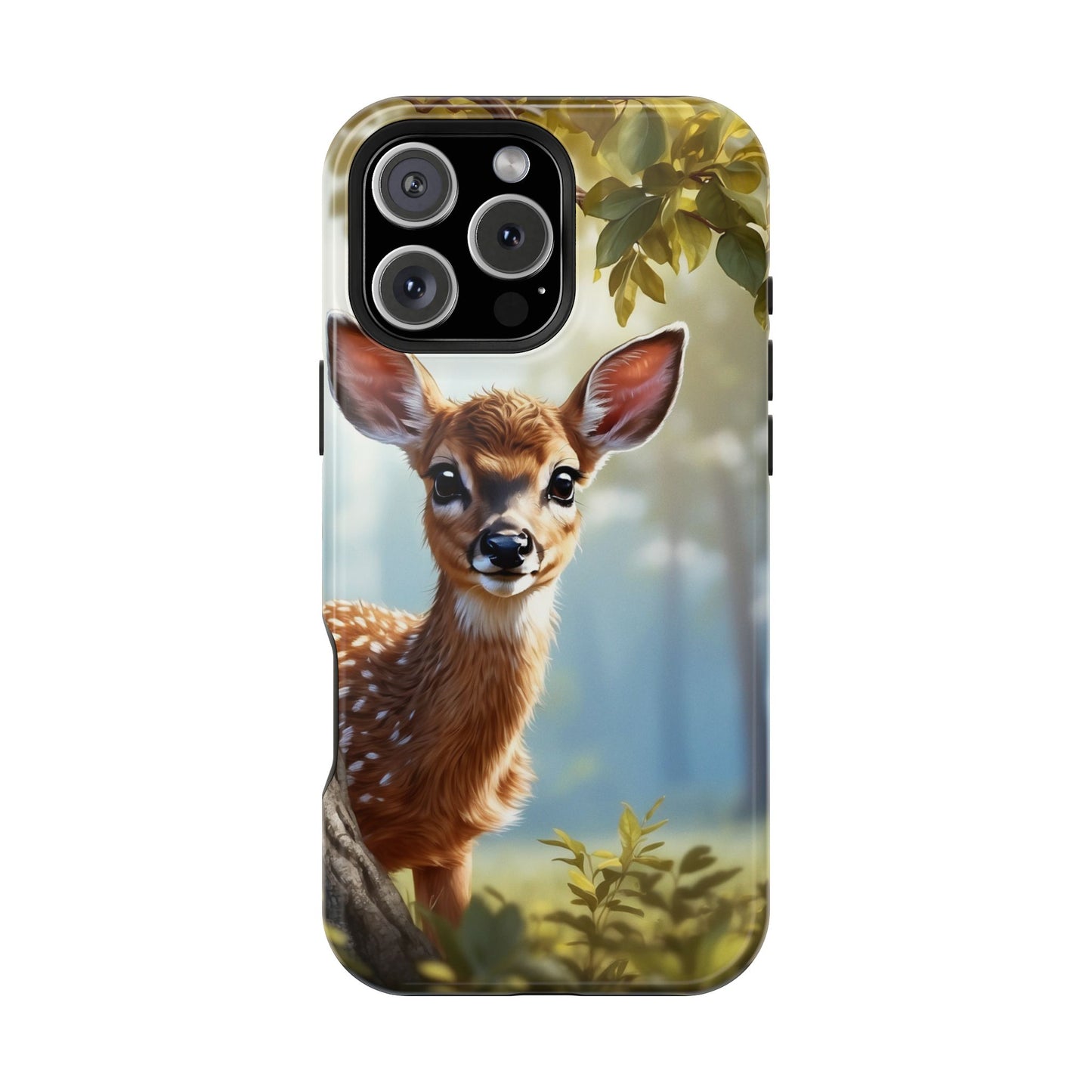 Whimsical Fawn in a Sunlit Forest MagSafe iPhone Case