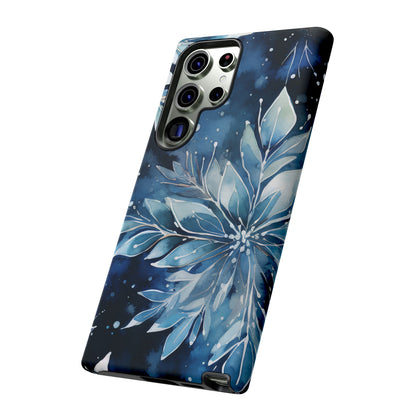 Winter’s Embrace – Blue Snowflake Samsung Galaxy Case