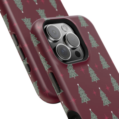 Retro Christmas Tree Pattern – MagSafe iPhone Series Case