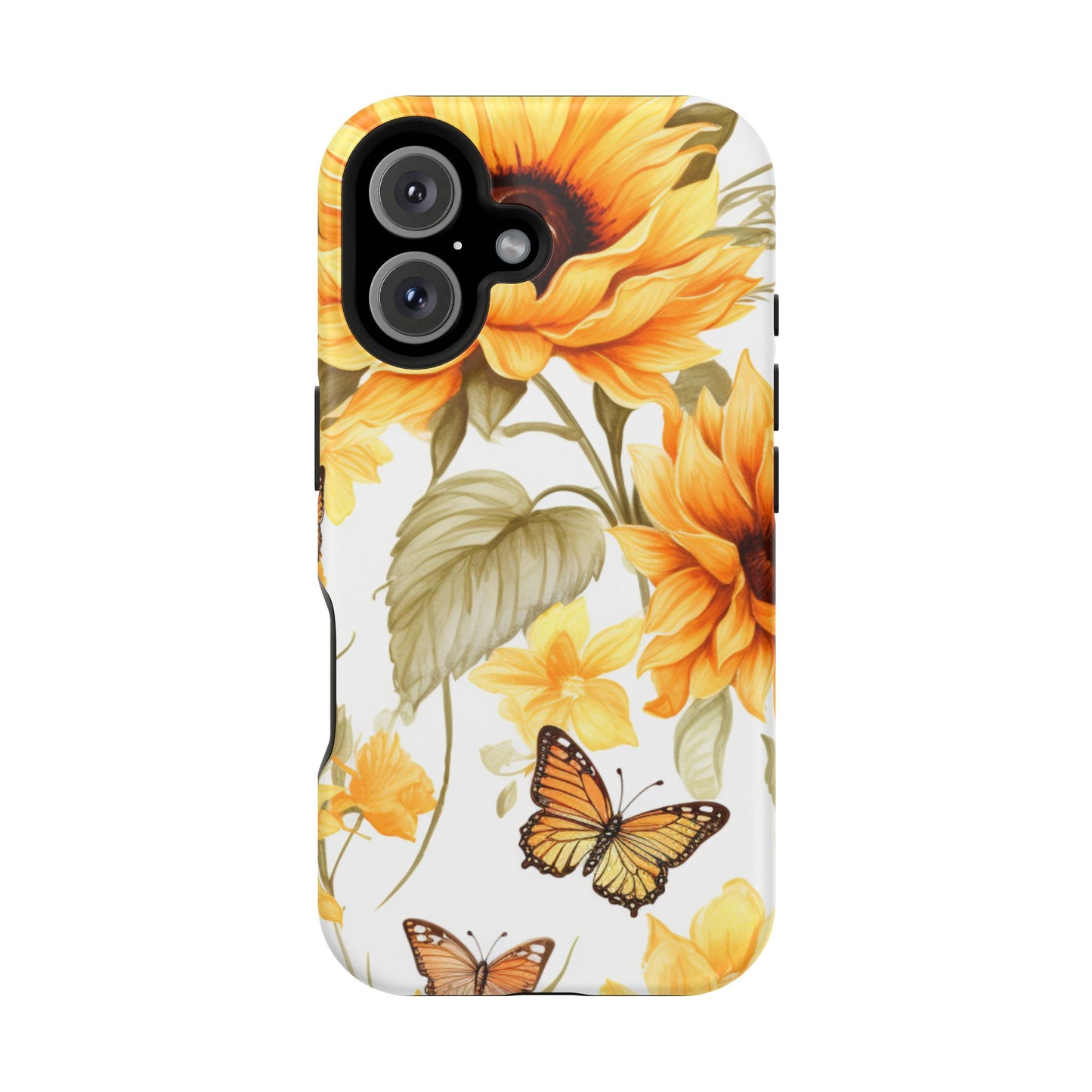 Sunflower & Butterfly Bliss - MagSafe iPhone Series Case