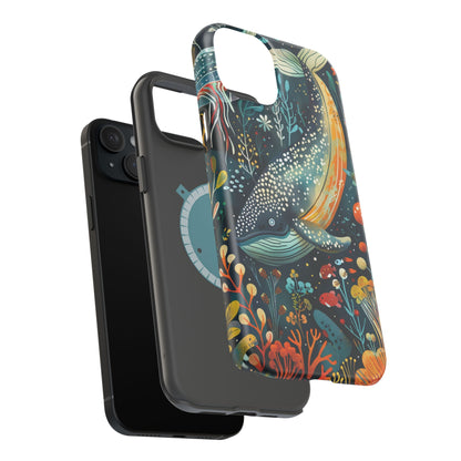 Oceanic Elegance Whale iPhone Case