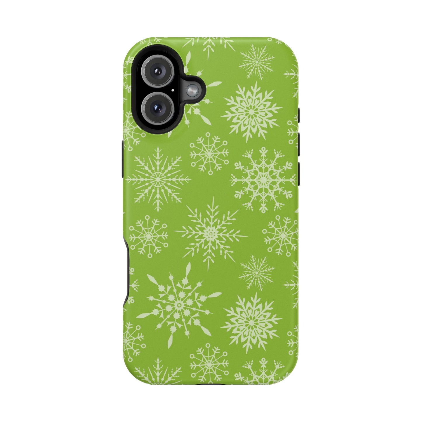 Green Snowflake Pattern – MagSafe iPhone Series Case