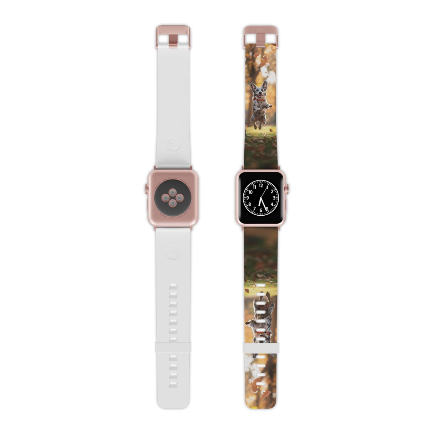 Energetic Blue Heeler Forest Pup Apple Watch Band