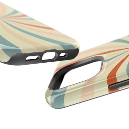 Retro Swirl MagSafe iPhone Case – Durable, Vintage-Inspired Design with Dual-Layer Protection