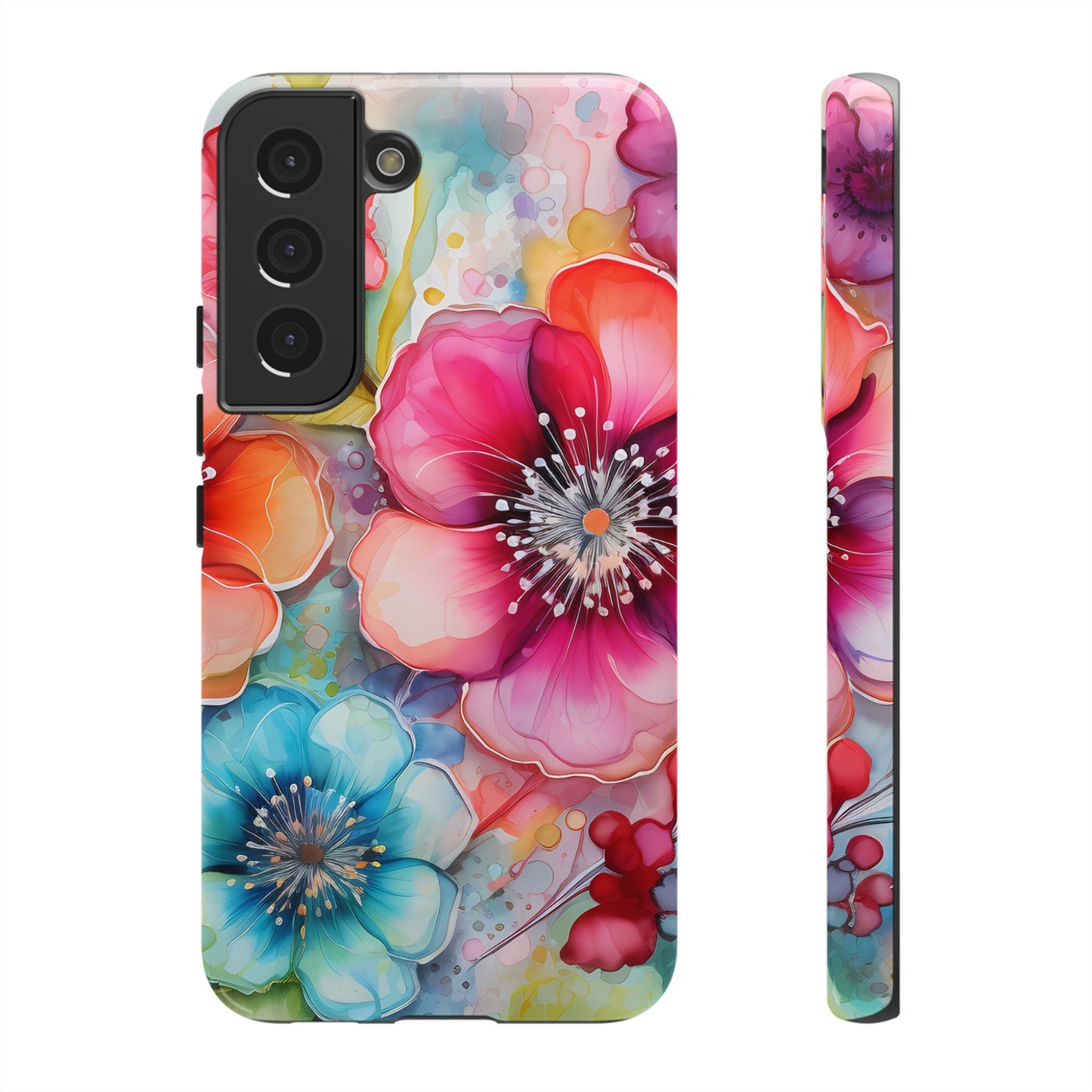 Vibrant Watercolor Floral Garden - Samsung Galaxy Series Case