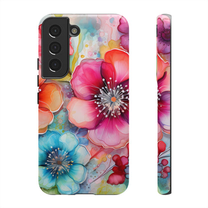 Vibrant Watercolor Floral Garden - Samsung Galaxy Series Case