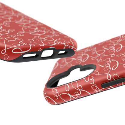 Love Script Red MagSafe Case – Stylish Handwritten Design