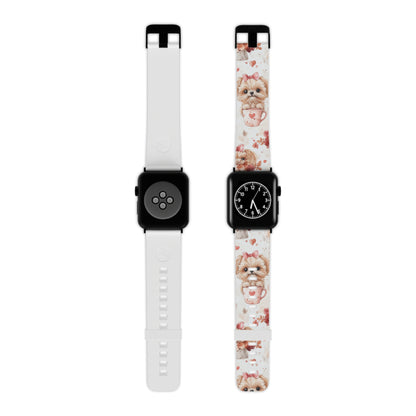 Puppies & Heart Mugs Apple Watch Band