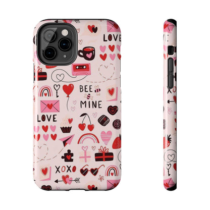 iPhone Case: Bee Mine Love Doodles