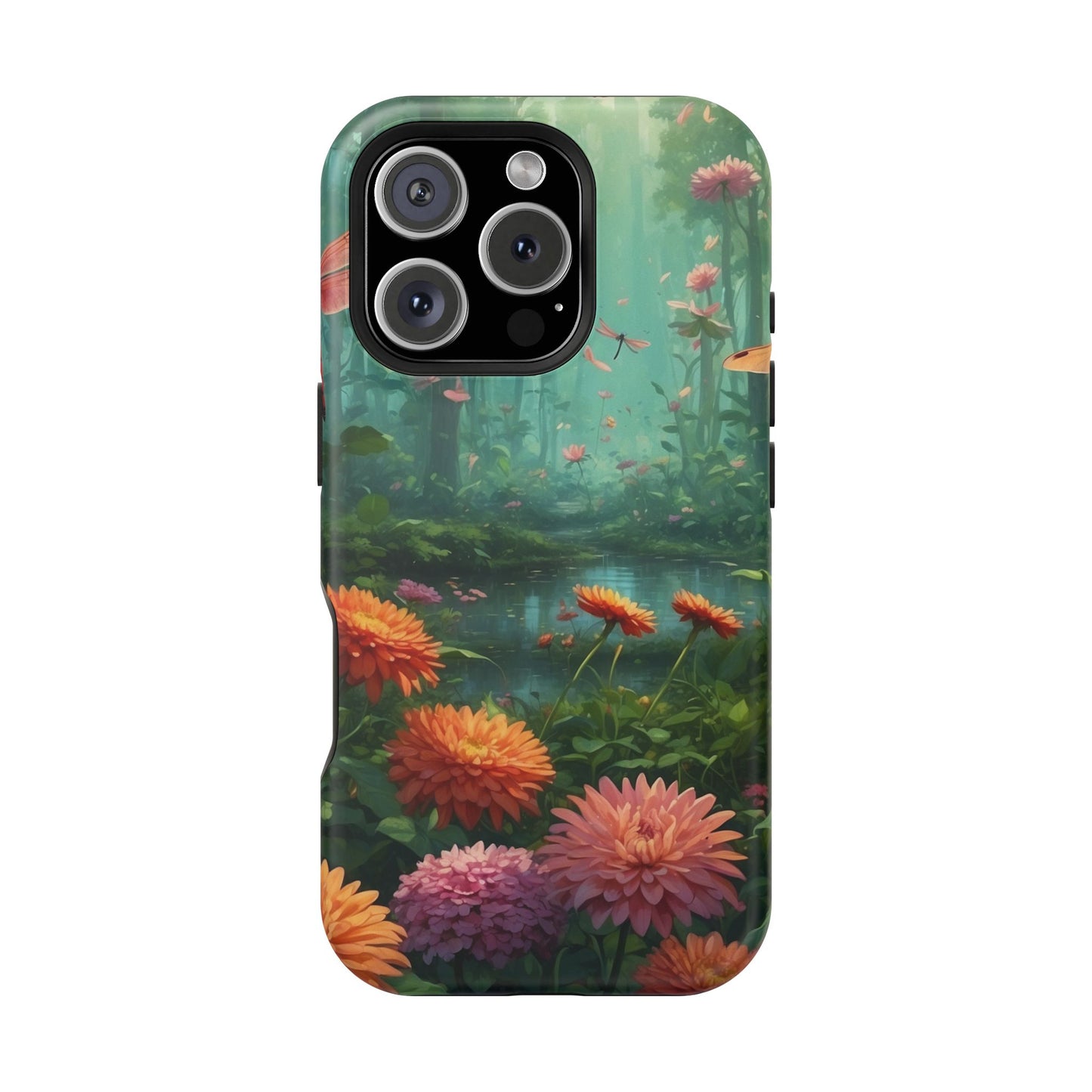 Enchanted Forest Dragonflies & Blossoms – MagSafe iPhone Series Case