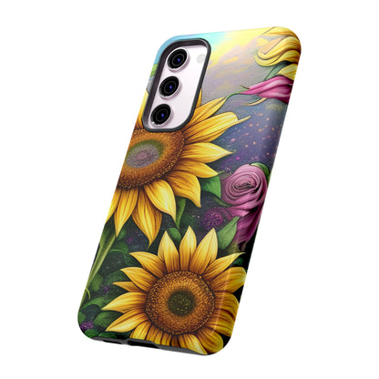 Whimsical Sunflower & Rose Garden - Samsung Galaxy Series Case