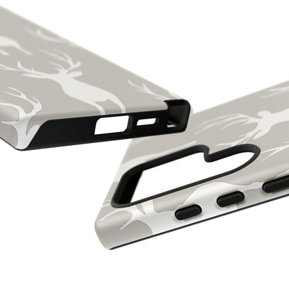 Minimalist Deer Silhouette Pattern – Samsung Galaxy Series Case