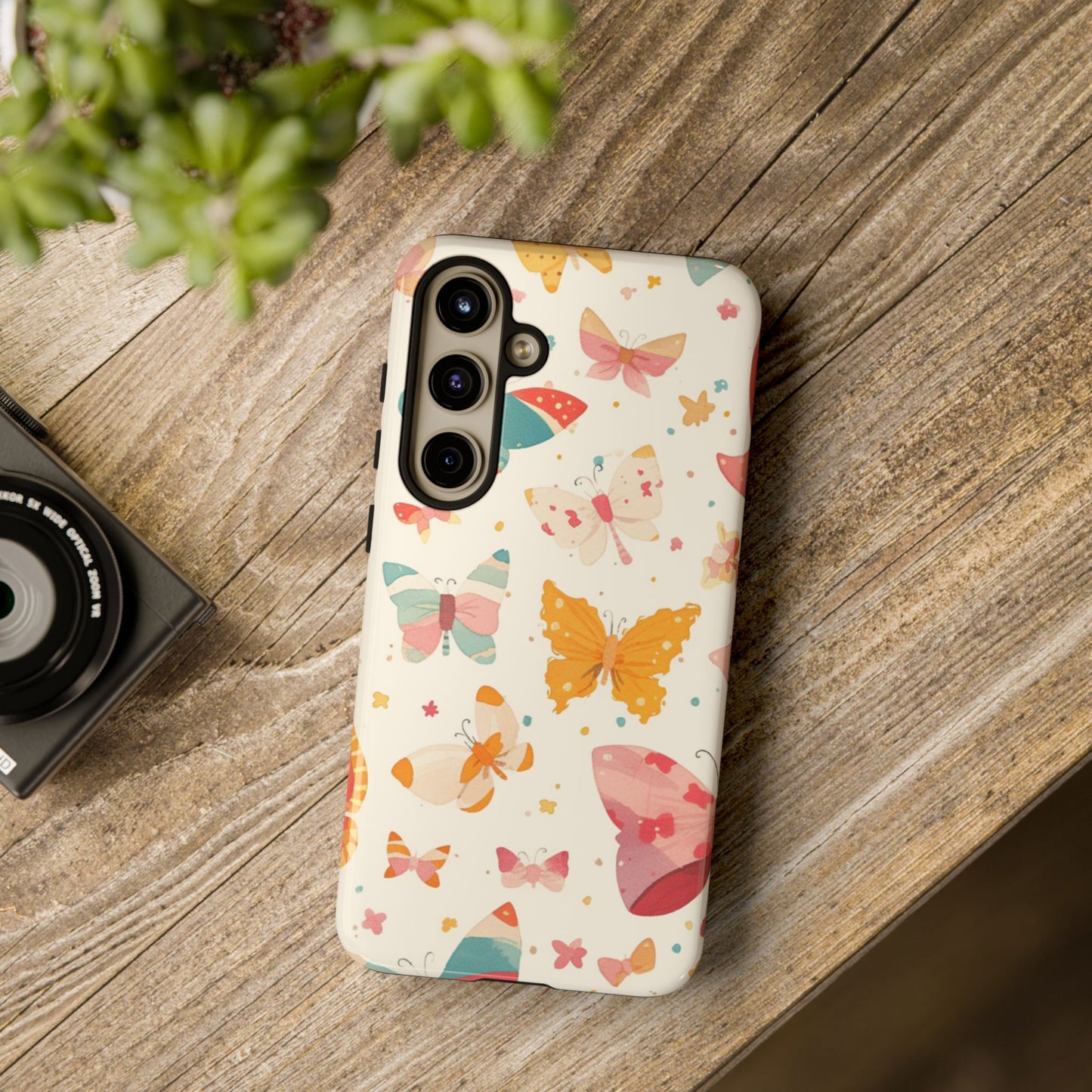 Coquette Watercolor Butterfly iPhone Case