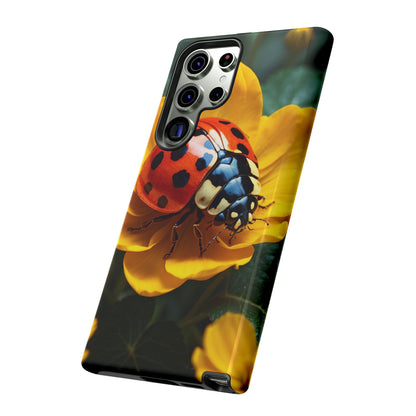 Golden Blooms & Ladybug Charm - Samsung Galaxy Case