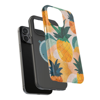 Tropical Pineapple MagSafe iPhone Case – Vibrant Fruit Design, Tough Dual-Layer Protection