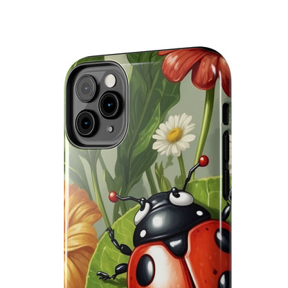 Ladybug Garden iPhone Case – Blooming Floral Art