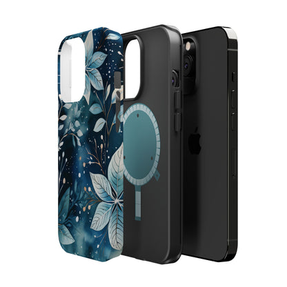 Midnight Frost Botanical – MagSafe iPhone Case