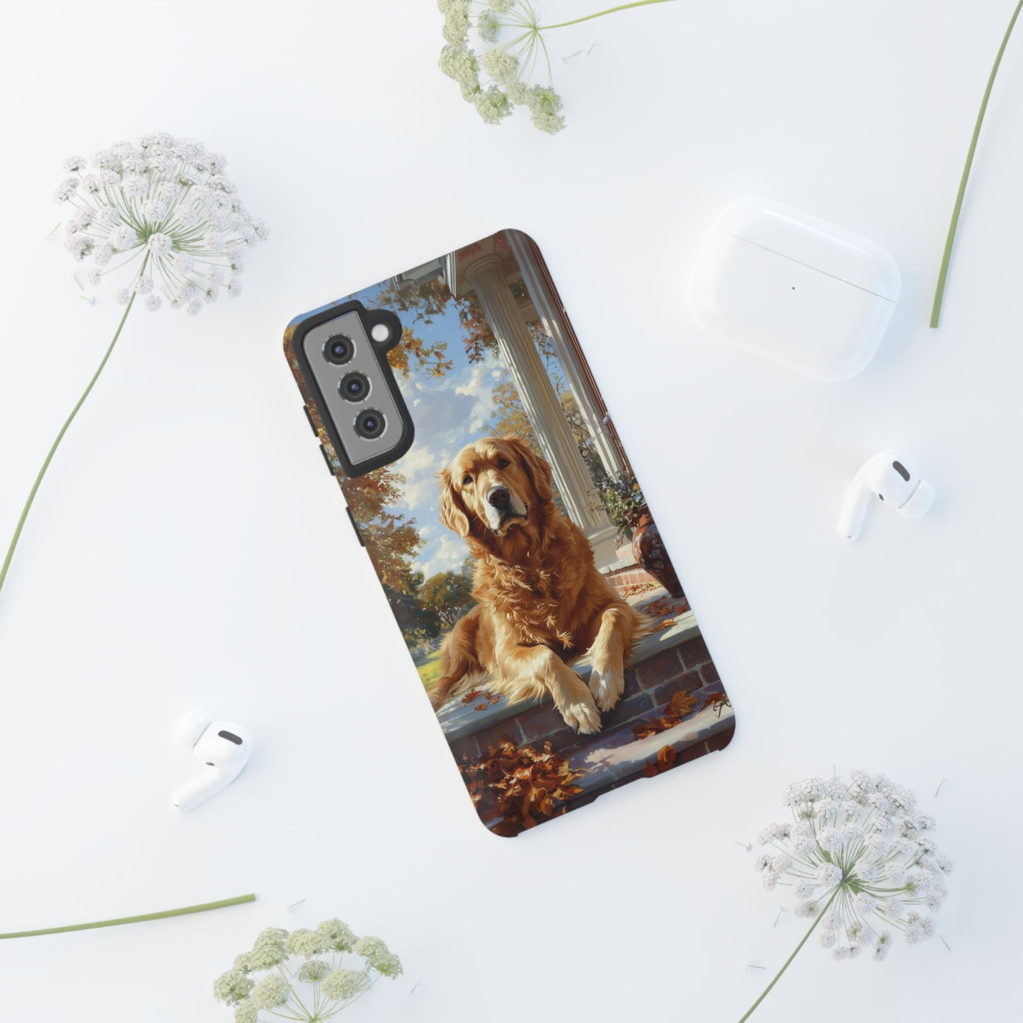 Golden Retriever Autumn Serenity - Samsung Galaxy Series Case